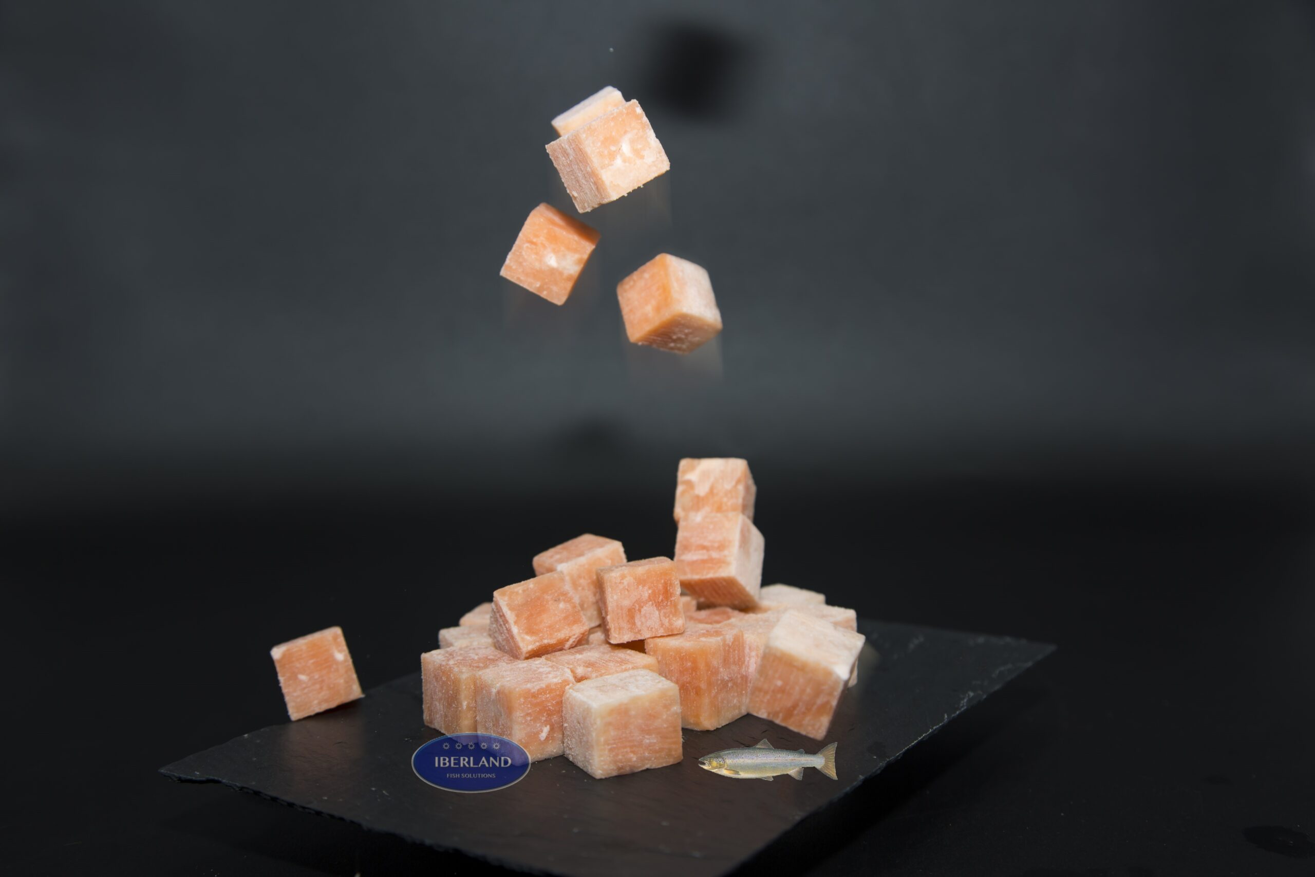 Raw Salmon Cubes
