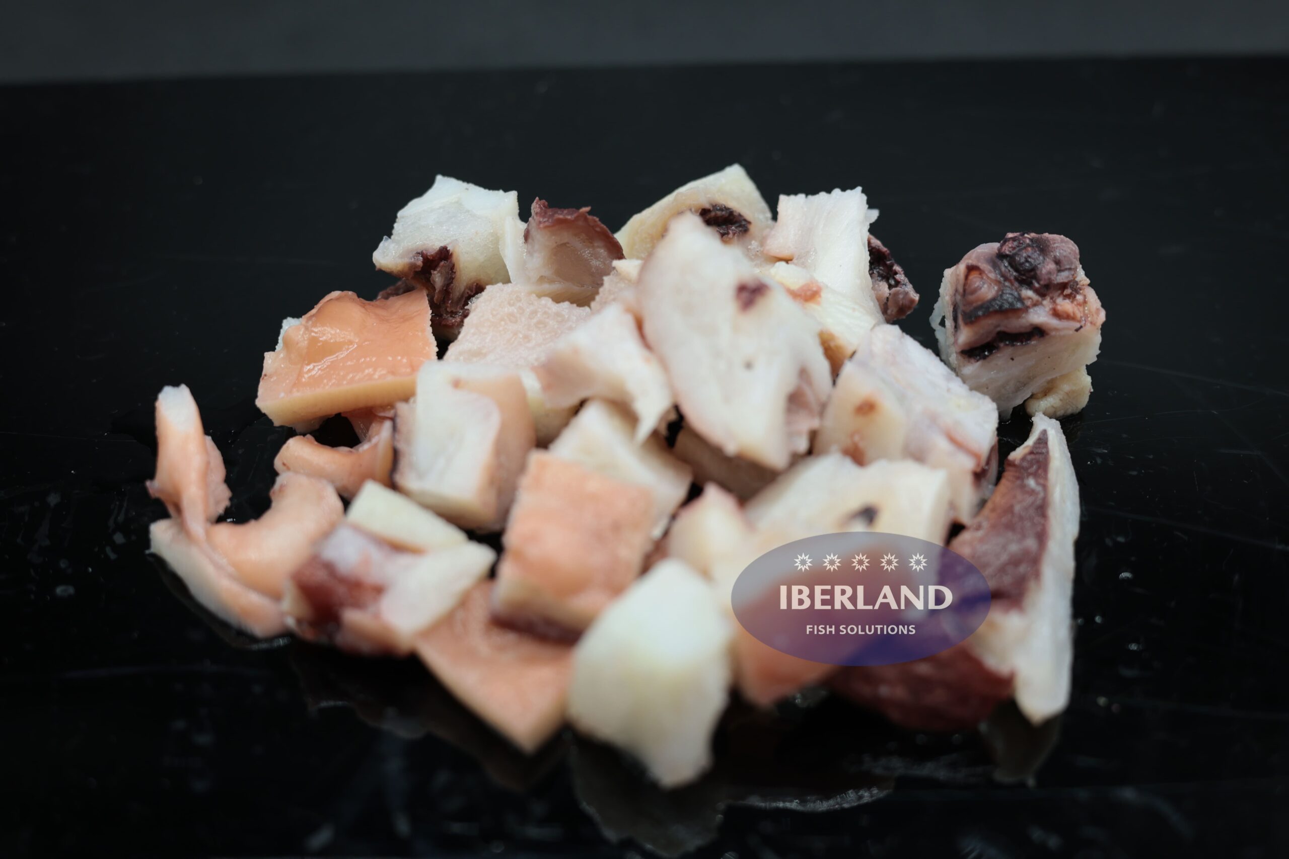 Cabezas troceadas de Pulpo cocido IQF
