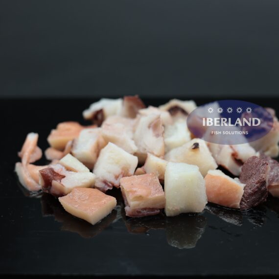 Cabezas troceadas de Pulpo cocido IQF